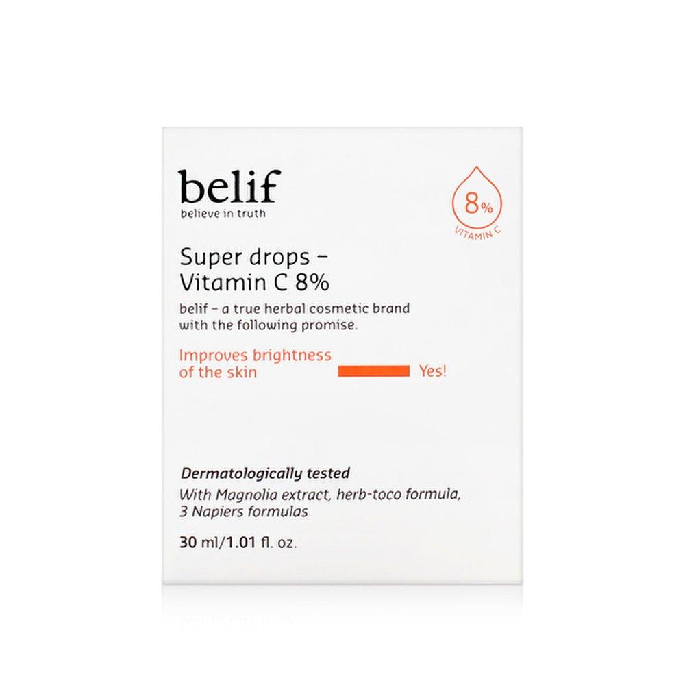 belif Super Drops-Vitamin C 8% 30ml skin antioxidant care ampoule