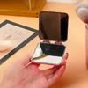 Mini Portable Hand Mirrors Square Compact Pocket Mirror Foldable Plating Makeup Mirror  Gift