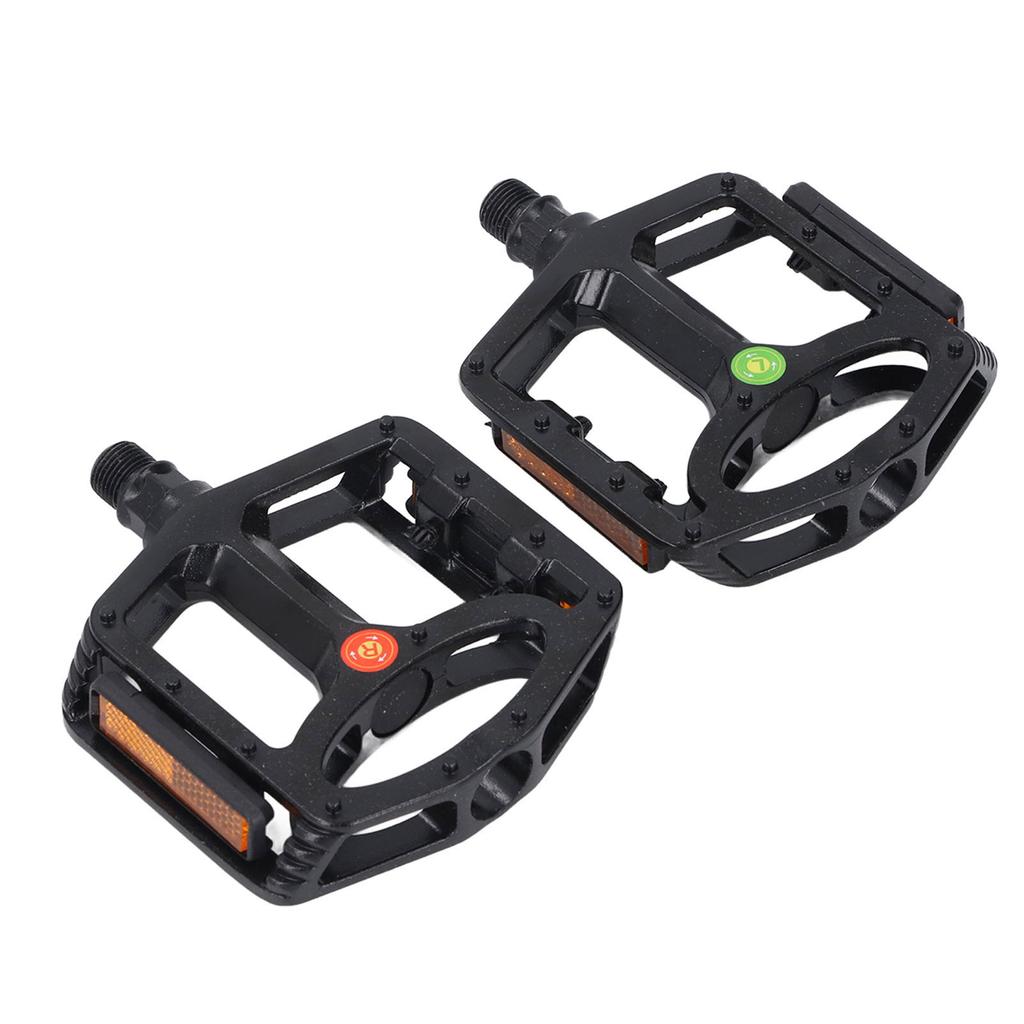 1 Pair Mountain Cycle Pedal Aluminum Alloy Non Slip Stable Flat Platform Pedal Replacement