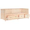 Daybed without Mattress 75 x 190 cm Solid Pine Wood