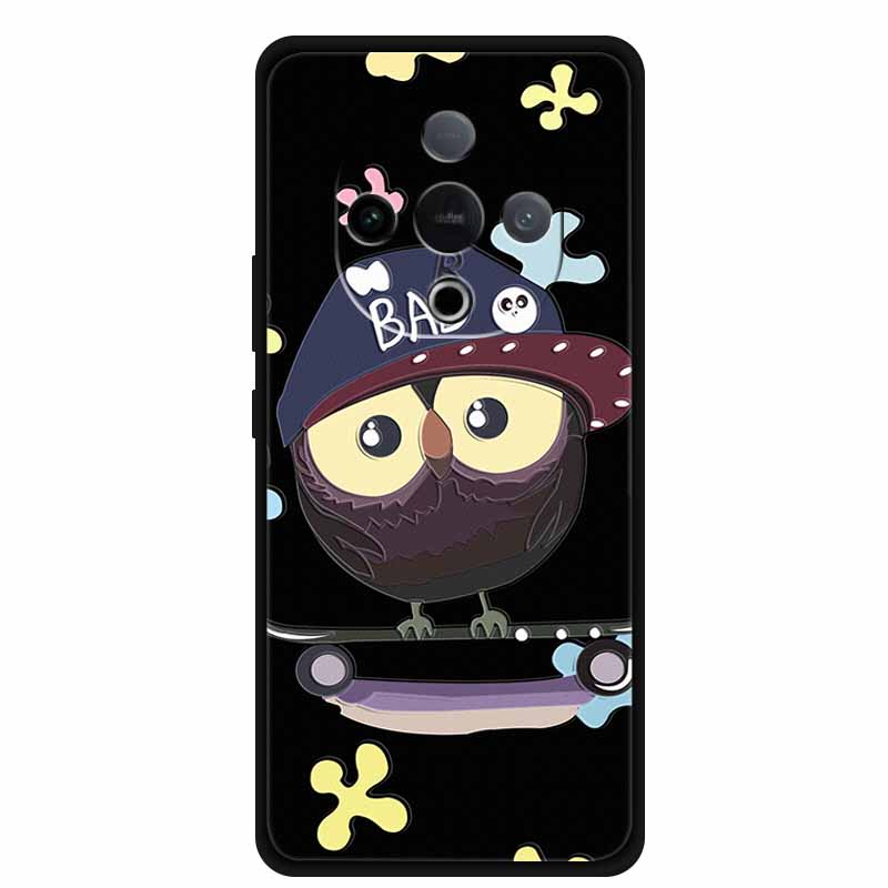For Vivo Y300 5G Case 3D Emboss Flower Black Silicone Soft Back Cover Case For Vivo Y300C 2025 Phone Case 6.77" Coque Shell Para
