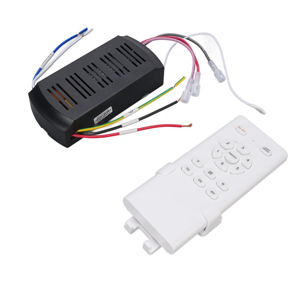Universal Ceiling Fan Remote Control Kit Ceiling Fan Light Timing Speed Remote and Receiver for Ceiling Fan Lamp