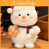 Christmas Santa Claus Snowman Penguin Sled Plush Doll Pendant Children Toy For Holiday Gift Decor