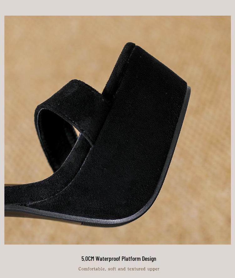 13.5cm Ultra High Thick Sole Platform Open Toe Sandals for Women - Nightclub & Runway Pole Dancing Shoes