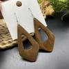 European and American Style Solid Wood Cross-Border Earrings
