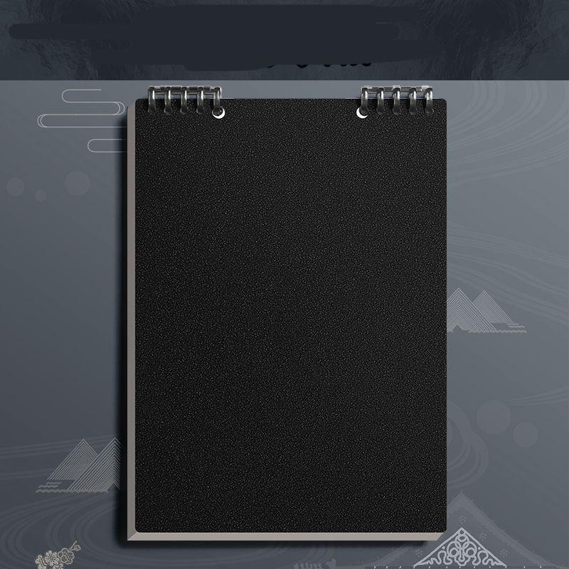 

Student Notebook Compact Spiral Notebook Minimalist Notebook High-Quality For Office Back-To-School Season School чёрный