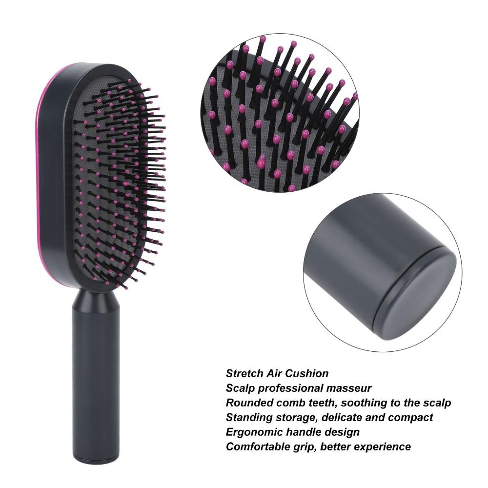 Portable Paddle Hairbrush Compact Massage Comb Salon Use Air Cushion Comb For Travel