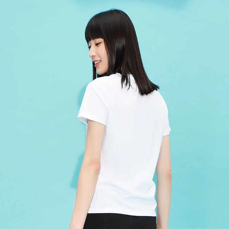 Li Ning X Line Friends Collaboration Sports Fashion Series Cartoon Fun Print Round Neck Short Sleeve T-Shirt Women Tops White AHSR808-3
