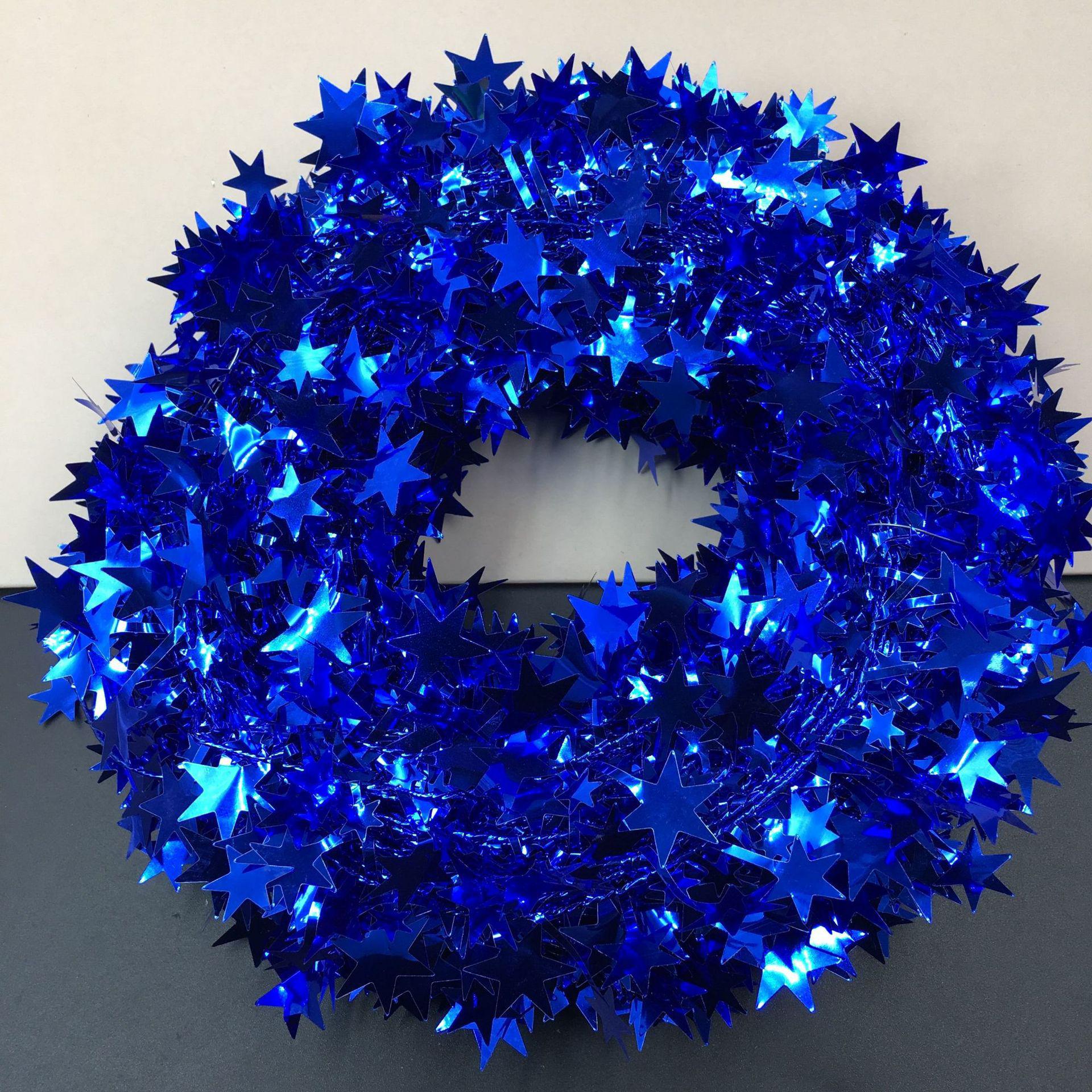 

7.5m Five-Pointed Star Garland DIY Christmas Decoration Strip королевский синий