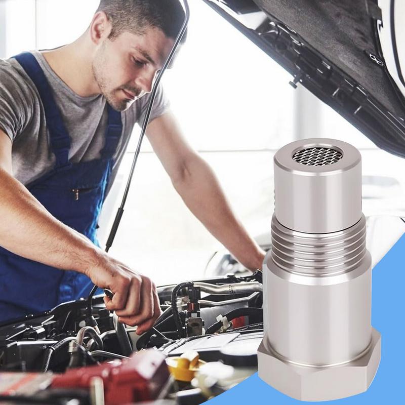 Spark Plug Non Fouler O2 Sensor Stainless Steel 2 Pieces Oxygen Sensor Adapter Automotive Replacement Connector For Engine