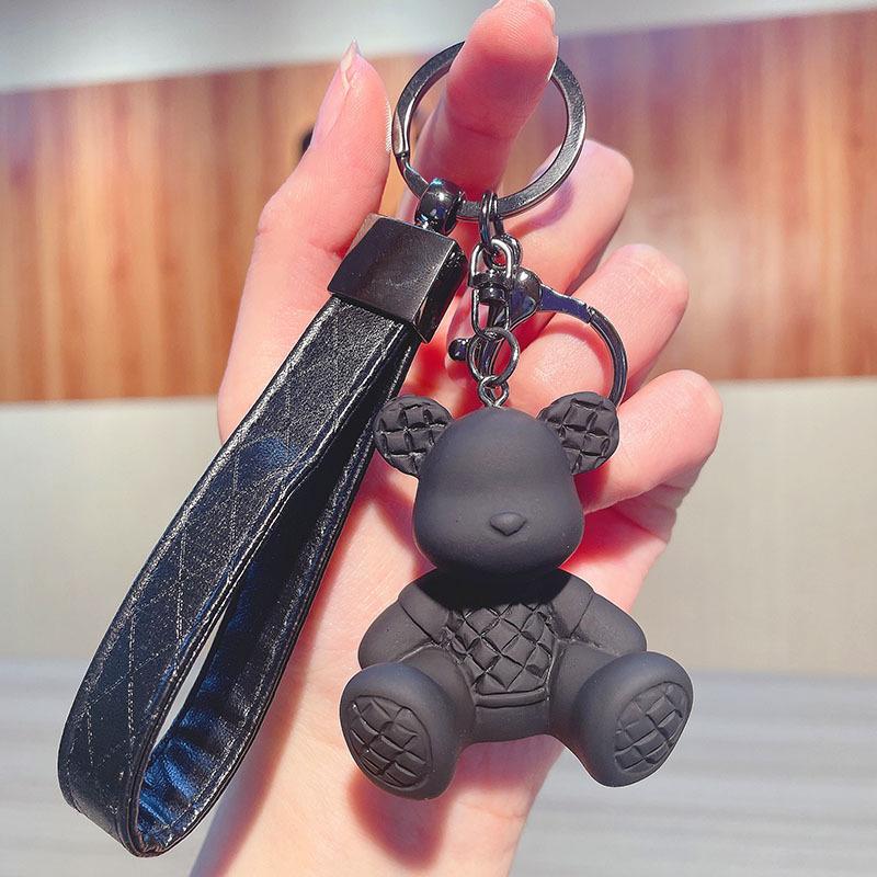 Neuer Süßer Schlüsselanhänger Anhänger Krawattenbär Anhänger für Damen Herren Tasche Autoschlüsselanhänger Flüssiger Bär Feine Schmuck Accessoires Paar Kinder Mädchen Geschenk