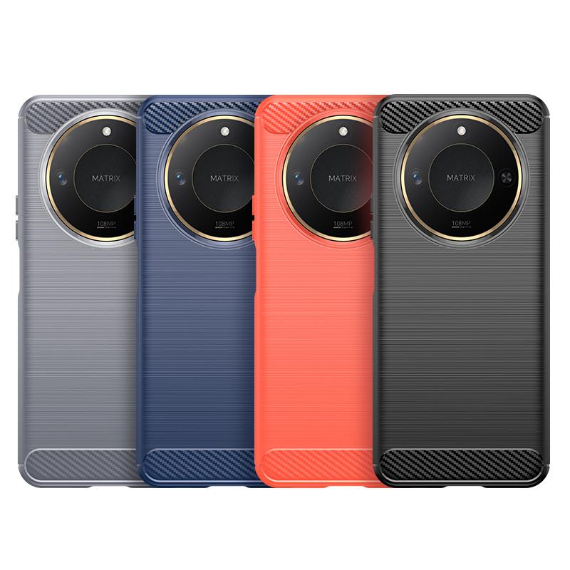 For Honor X9C Smart Case Cover For Honor X9C Smart Capas Shockproof Bumper Soft TPU Carbon Fiber Fundas Huawei Honor X9C Smart