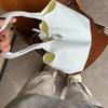 Korean Casual Striped Canvas Bag Women's 2025 New Large-capacity Shoulder Tote Bag Student Commuter Armpit Bag