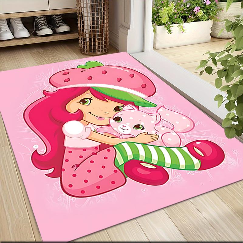 1Pc Strawberry Shortcake Dreamscape Carpet Rug Customizable Soft Washable Antislip Home Living Room Sofa Mats Personalized Rug 0917253