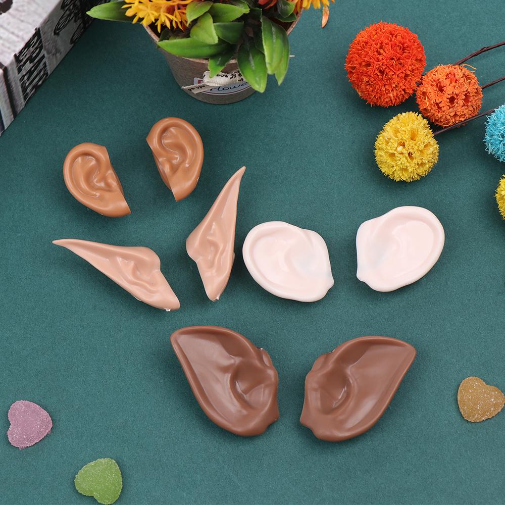 1Pc New Blyth Doll Icy Toy Ears Toy White Natural Tan Dark And Super Black Skin Only Ears Dolls Accessories