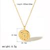 European and American Fashion Trends, Charm, Sun, Moon, Stars, Stainless Steel Necklace