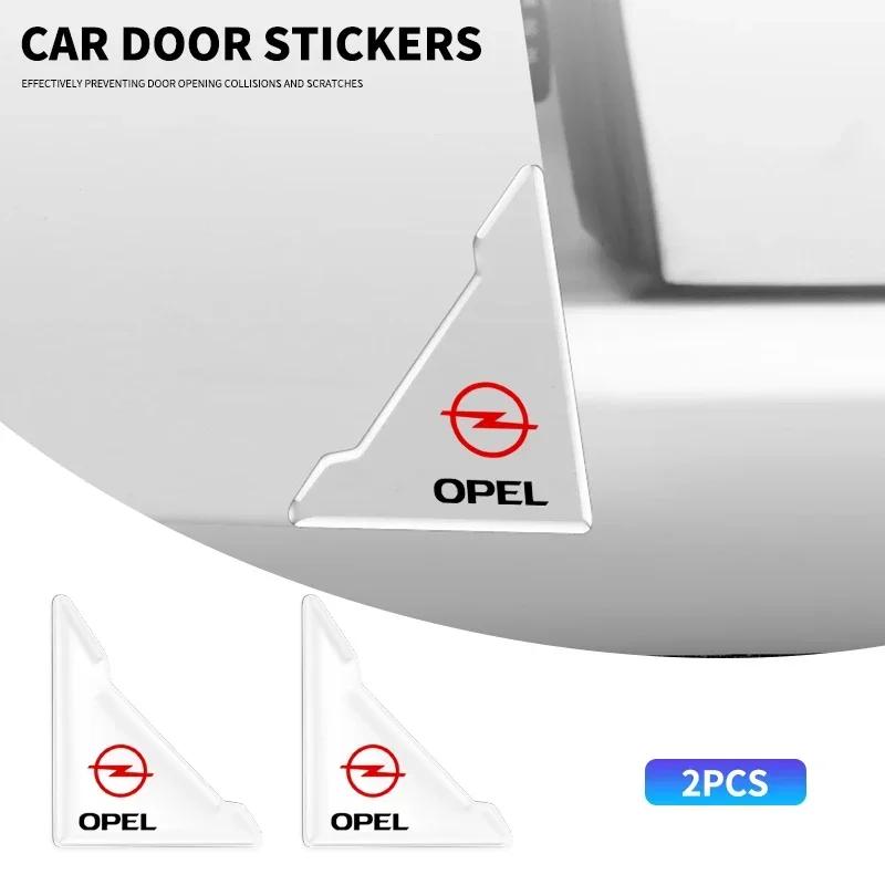 VKXG1 2pcs Transparent Car Door Corner Anti-collision Covers Stickers For Opel Astra Insignia Mokka Zafira Corsa Vectra Antara Meriva