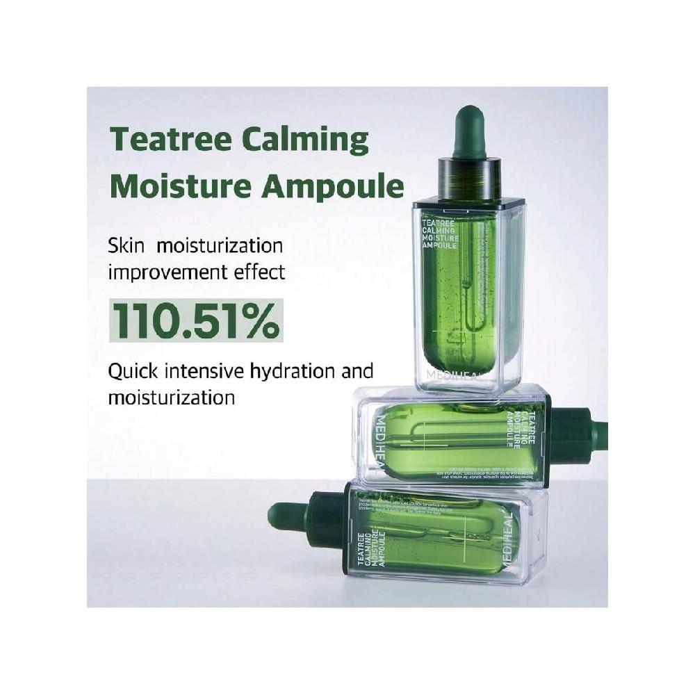 Mediheal Teatree Calming Moisture Ampoule 50ml Quick Calming And Deep Hydrating With 92% Pure Tea Tree