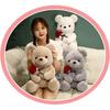 Plush Stuffed Animal Bear with Rose, Cute Stuffed Animal Toys Pillow Teddy Toys Bear Doll Gift for Kids Boys Girls Birthday Christmas Valentines Day G