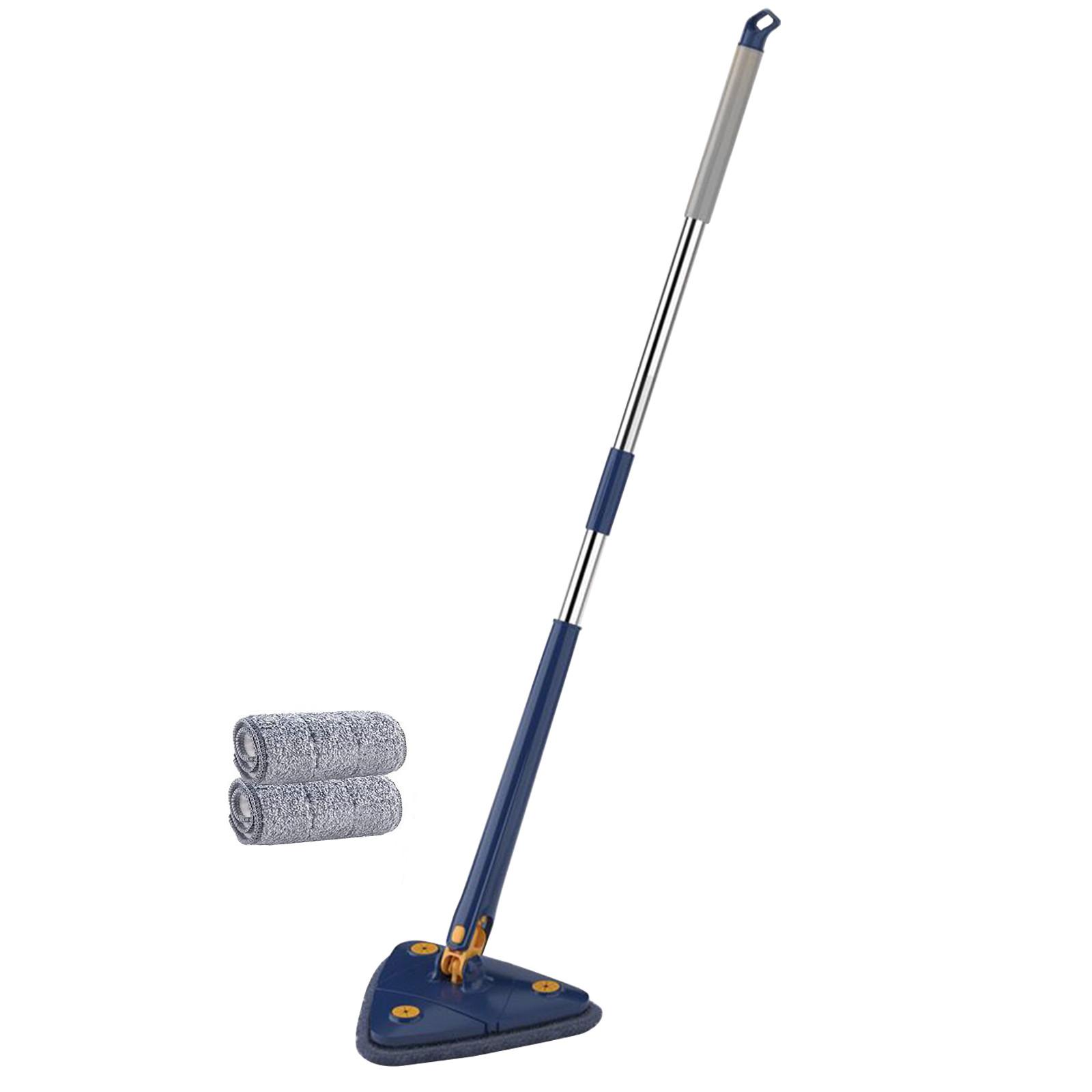 

360° Rotatable Adjustable Cleaning Mop, Upgrade Extendable Cleaning Mop, Reusable Mop, For Floor, Ceiling, Wall, Car Window One Size синій
