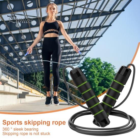 300CM Steel Wire Skipping Rope Adjustable Non-slip Handle Tangle-Free Physical Testing Weight Training Students Kids Adults Fitness Jump Rope