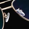 Double Beam Big Frame Sun Photochromic Gray Prescription Spectacles Metal Oval Nearsighted Glasses Diopter 0 -0.5 -0.75 To -6.0