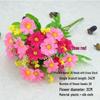 Fiori di Gigli Artificiali in Seta a Stelo Singolo per Decorazione Soggiorno o Tavola da Pranzo