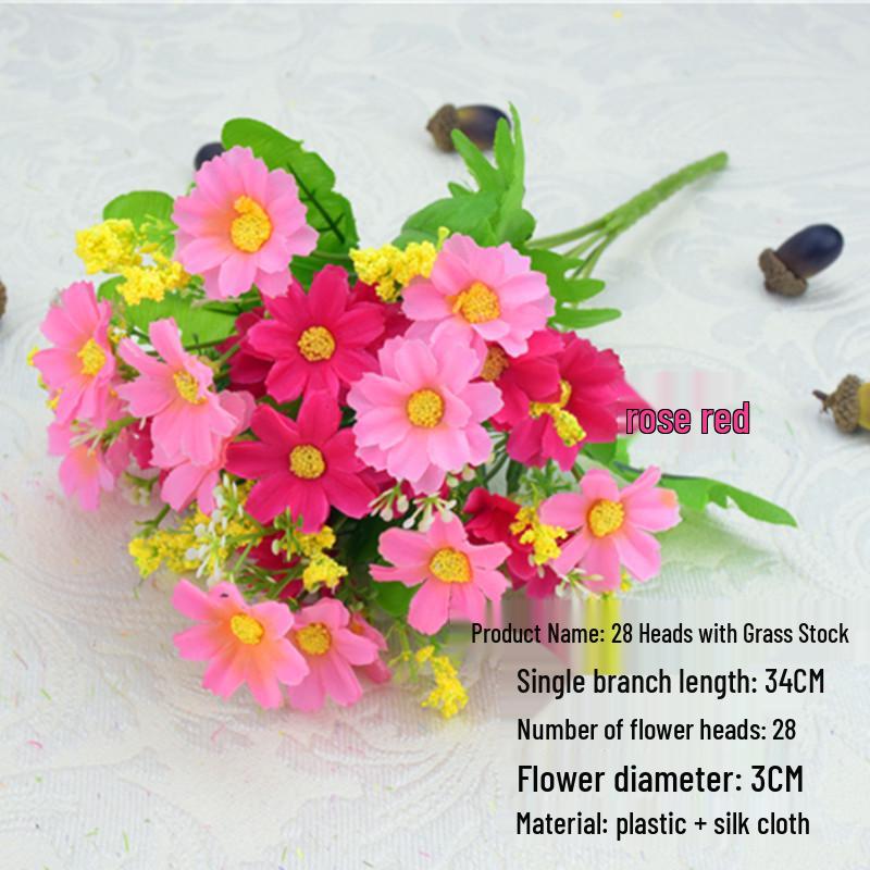 Fiori di Gigli Artificiali in Seta a Stelo Singolo per Decorazione Soggiorno o Tavola da Pranzo