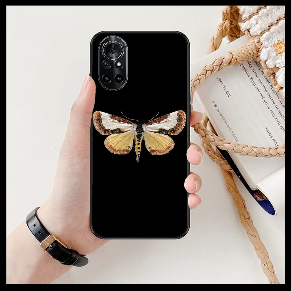 Schöne Schmetterlingsmuster Klare Handyhülle Für Huawei Honor 20 10 9 8A 7 5T X Pro Lite 5G Schwarz Etui Coque Hoesjes Comic Fas