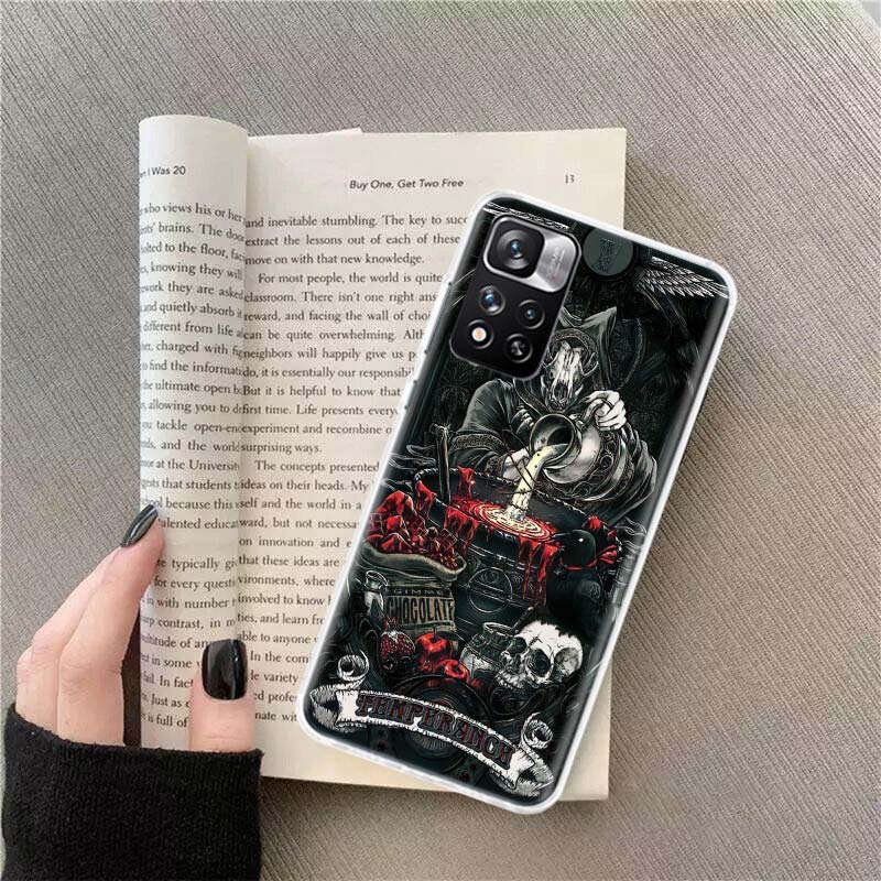 

Metal Tarot Cards Phone Case For Redmi Note 13 12 Pro Plus 14 15 Pro 5G 11 11T 11E 11S 10 Pro 10S 9 9S Cover Cell Clear TPU Capa Redmi Note 10 Pro