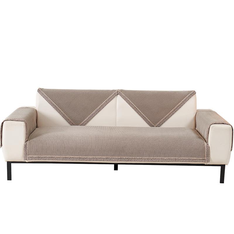 All-Season Universal Solid Color Sofa Cushion Non-Slip New  Sofa Cover All-Inclusive Chenille Simple Summer Cover