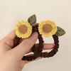 2Pcs Elastic Sunflower Hair Tie Fashion Hair Accesories Unique Hair Clip For Adding Style To Everyday And Special Event