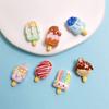 New Creative 100Pcs/Lot Miniature Doll House Food Model Summer Ice Cream Flatback Cabochons for Scrapbooking Phone Case Decor