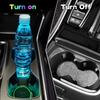 Car LED Atmosphere Light Styling 7 Colors Auto Luminous Water Cup Pad Bottle Coaster Pad Mats Auto Interior Decoration Light USB
