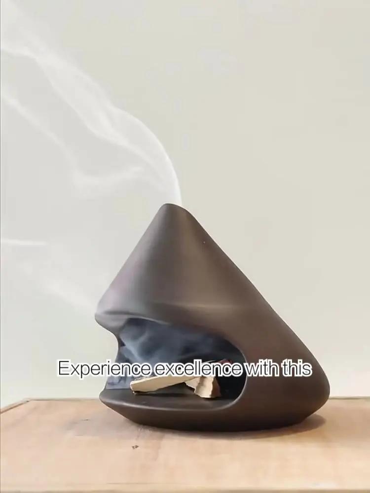Yawlsow Palo Santo Holder Burner, Charcoal Bakhoor Incense Burner,Smudge Bowl,Sage Holder,Ash Catcher for Meditation Zen Decor