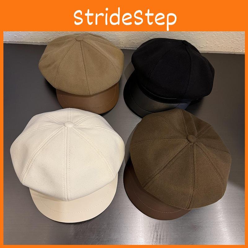 Handmade Felt Newsboy Hat With Curved Brim For Fashionable Fall And Winter Looks