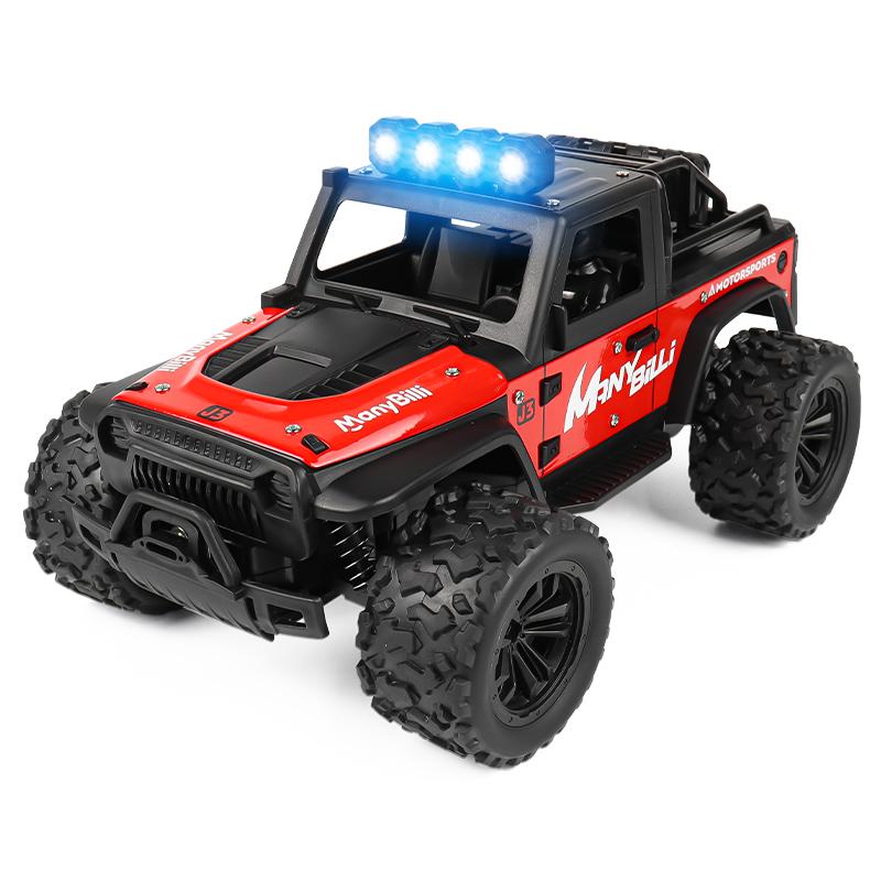 

Rc Cars 1:16 All Terrain RC Car 4WD Off-Road Truck 2.4GHz LED Lights High Speed Electric Vehicle Fast 20KM/H Toy Gift Adult Kids
