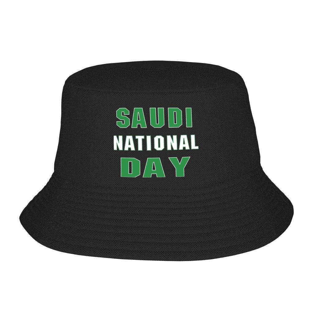 Kingdom Saudi Arabia Bucket Hats for Unisex Women Vocation Saudi National Day Bob Hat for Hiking Caps