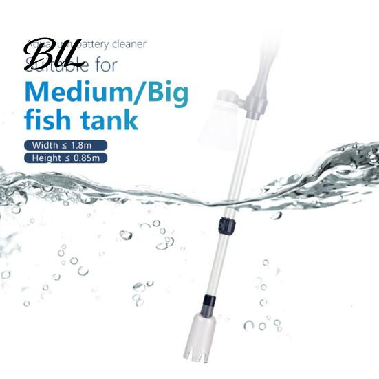 Multi-functional Aquarium Tool Electric Gravel Cleaner, Cordless Fish Tank Vacuum with Adjustable Length, Portable Suction Water Filter Cleaner