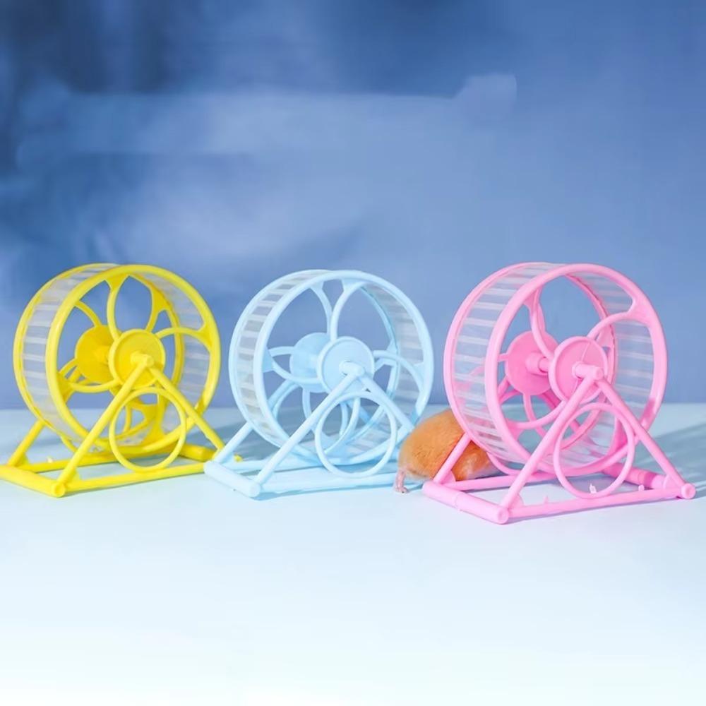 Großes Transparentes Stummes Hamster-Laufrad Anti-Blockier Anti-Rutsch Haustier-Trainingsspielzeug