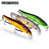 Proberos 4.7inch/0.5oz Plastic Simulation Lure, Minnow Hard Bait With 3 Treble Hooks, Artificial Bait For Pike Carp