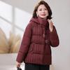 Mo Ou Mid-Age Women's Hooded Thickened Padded Winter Jacket