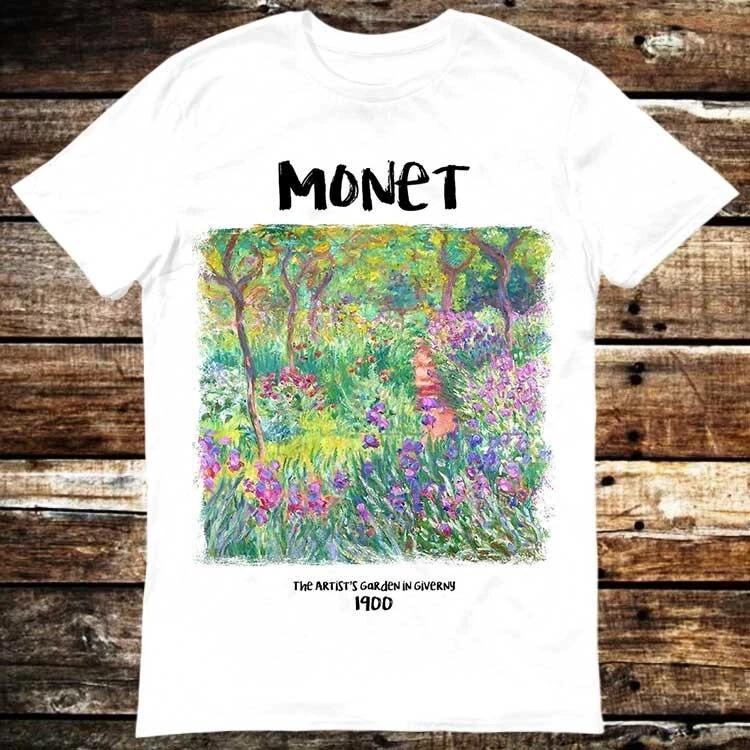 Monet The Artist’s Garden in Giverny Art Decor Poster T Shirt 6178 M