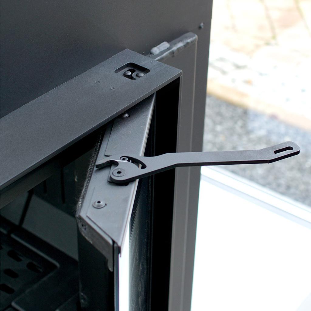 Steel fireplace KRATKI NBC 680/280 7 kW Ø 160 black thermotec