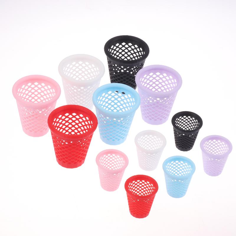 1/12 Dollhouse Mini Hollowed-Out Trash Can Model Dollhouse Living Furniture Decoration Dolls House Micro Scene Ornament