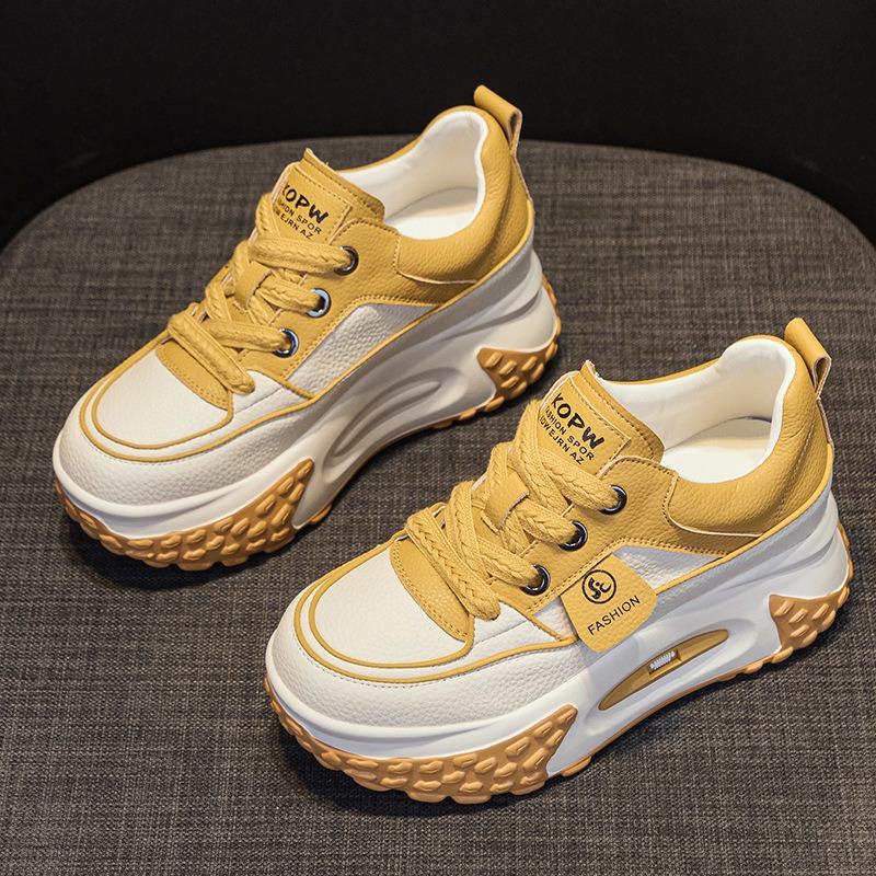 

Кроссовки Pop легкие толстые повседневные модные кроссовки одиночные туфли 40 жёлтый