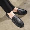 Genuine Leather Loafers Men Casual Shoes Luxury Designer Slip on Flats Formal Mens Moccasins Italian Black Male Driving Shoes
