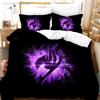 Anime Fairy Tail Natsu Juego de Cama Funda Nórdica Dormitorio Fundas de Edredón Individual Doble King Size Funda de Edredón Textil para el Hogar