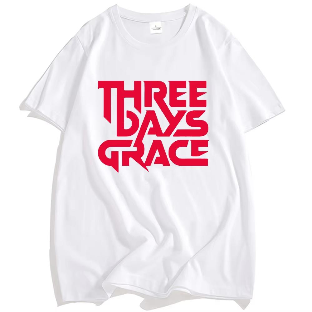THREE DAYS GRACE Band mens 100cotton Tshirt hiphop regular style Mens Womens oversized Y2K Tee Casual Loose Outdoor Street