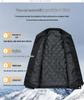 Romon Herren 2025 Winter Verdickte Baumwolljacke - Warme Freizeitjacke für Mittelalte und Ältere